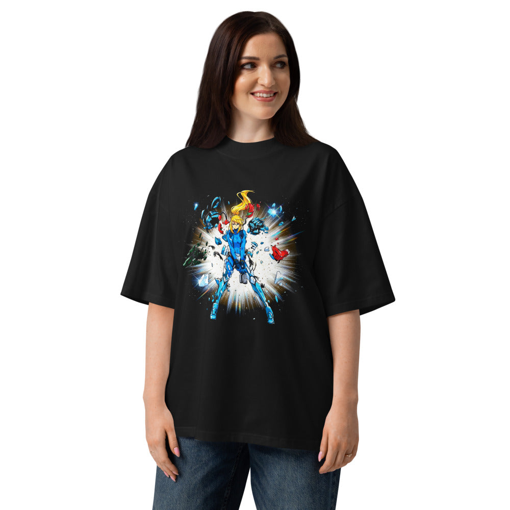 Oversize Zero Suit Shatter Metroid - Modelo femenina