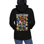 Print detail — Super Smash Bros, 142 g/m² combed cotton
