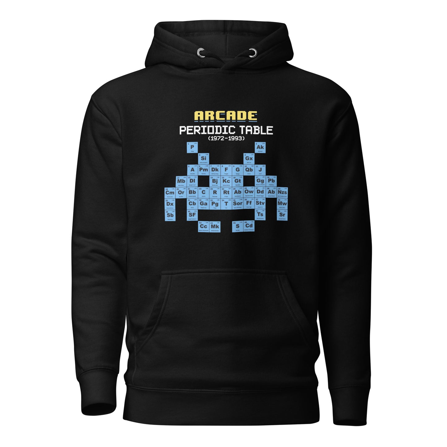 Hoodie Arcade Table, Disponible en la mejor tienda online para comprar tu merch favorita, la mejor Calidad, compra Ahora en Algoritmo! 