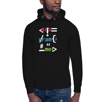 Hoodie <programer>, Disponible en la mejor tienda online para comprar tu merch favorita, la mejor Calidad, compra Ahora en Algoritmo! 