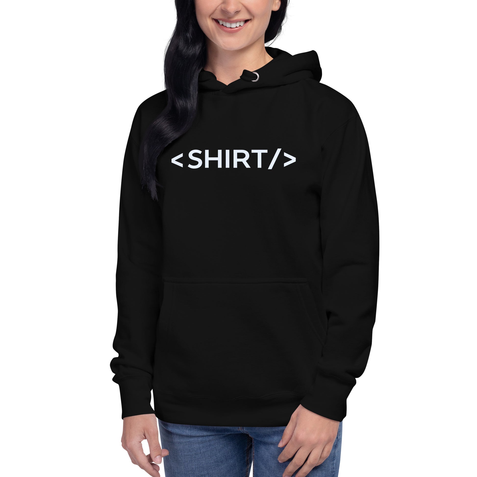 Hoodie <SHIRT/>, Disponible en la mejor tienda online para comprar tu merch favorita, la mejor Calidad, compra Ahora en Algoritmo! 