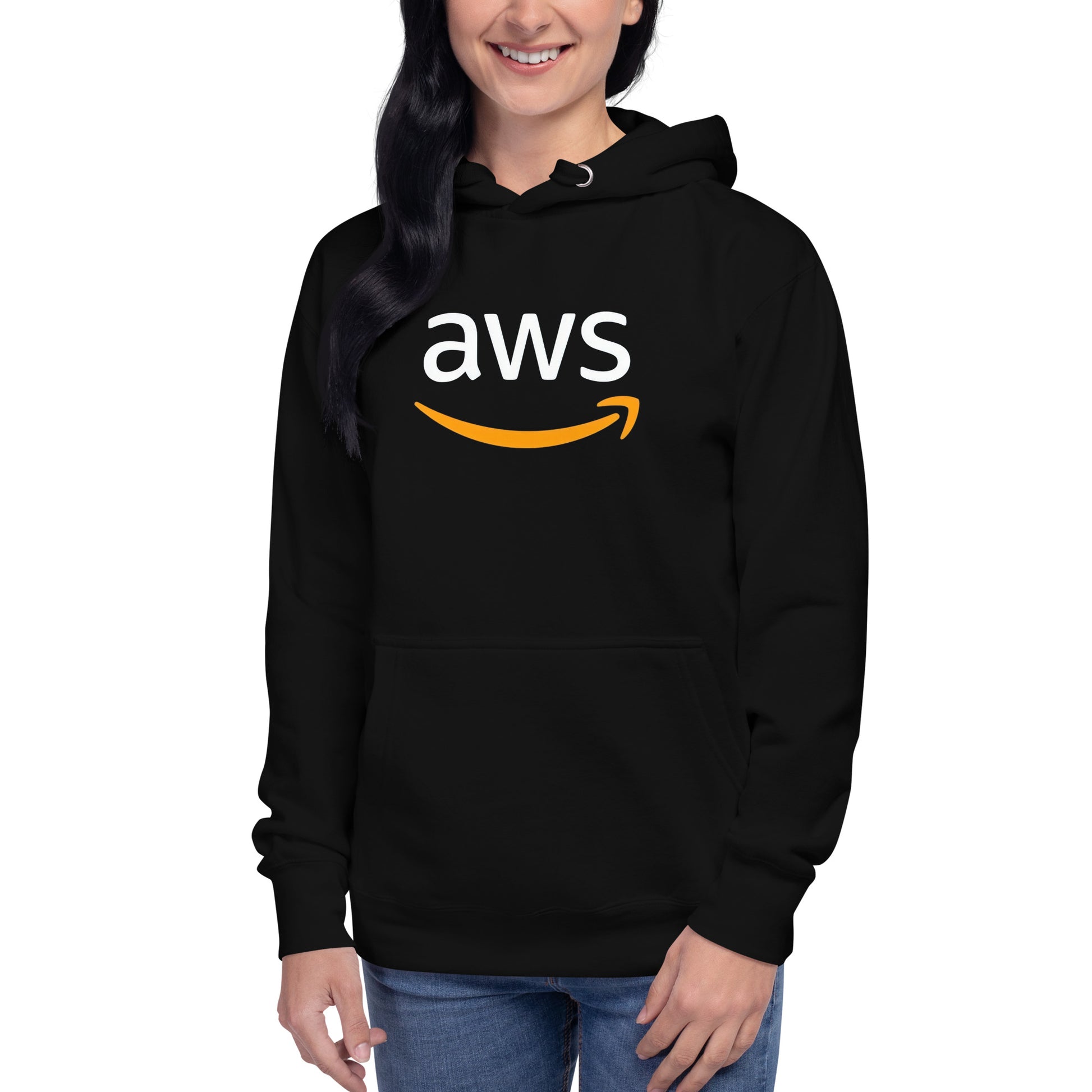 Hoodie AWS :), Disponible en la mejor tienda online para comprar tu merch favorita, la mejor Calidad, compra Ahora en Algoritmo! 