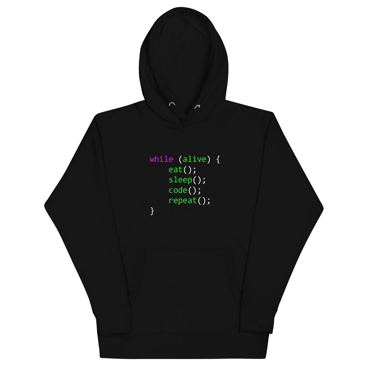 Hoodie Life in code, Disponible en la mejor tienda online para comprar tu merch favorita, la mejor Calidad, compra Ahora en Algoritmo! 