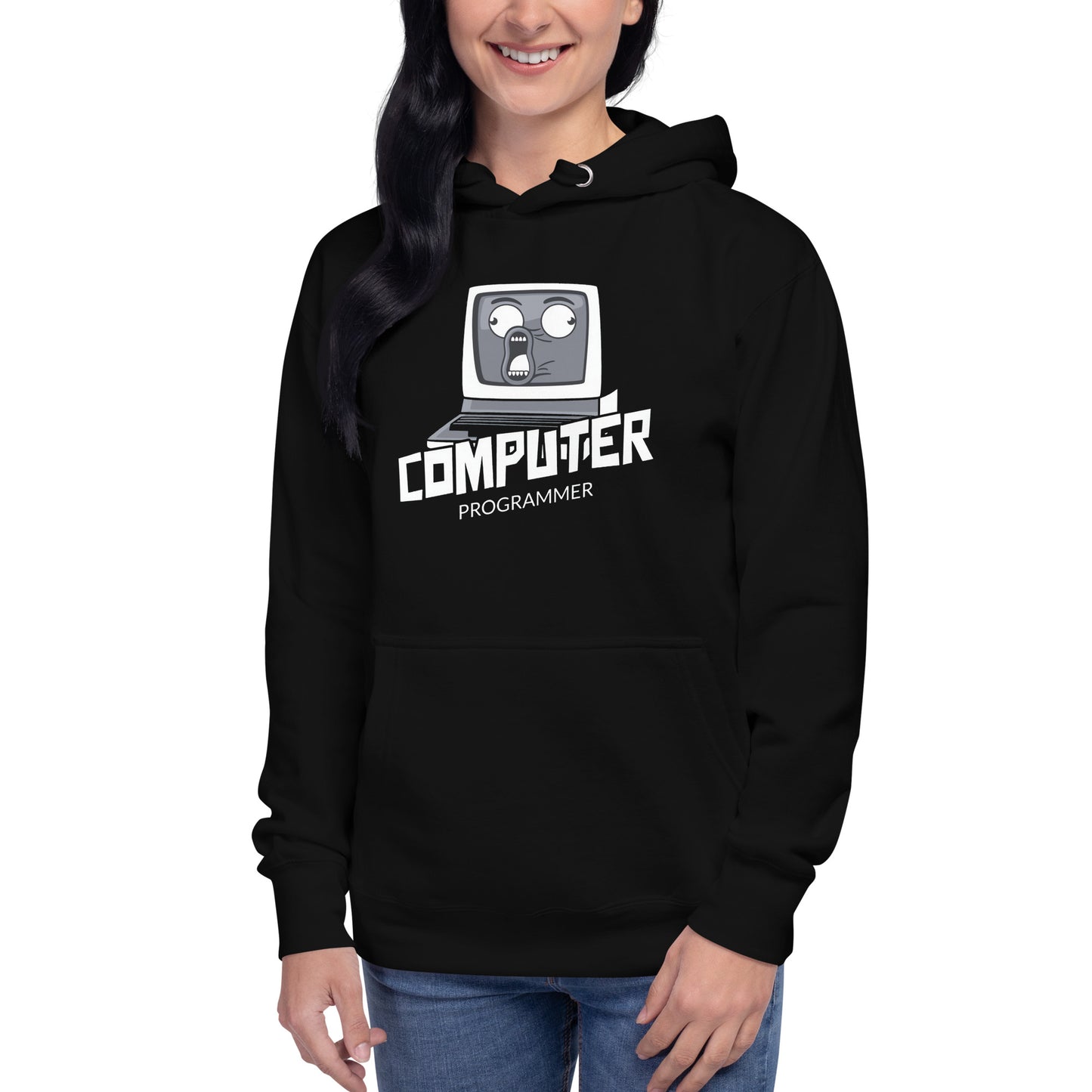 Hoodie Programers, Disponible en la mejor tienda online para comprar tu merch favorita, la mejor Calidad, compra Ahora en Algoritmo! 