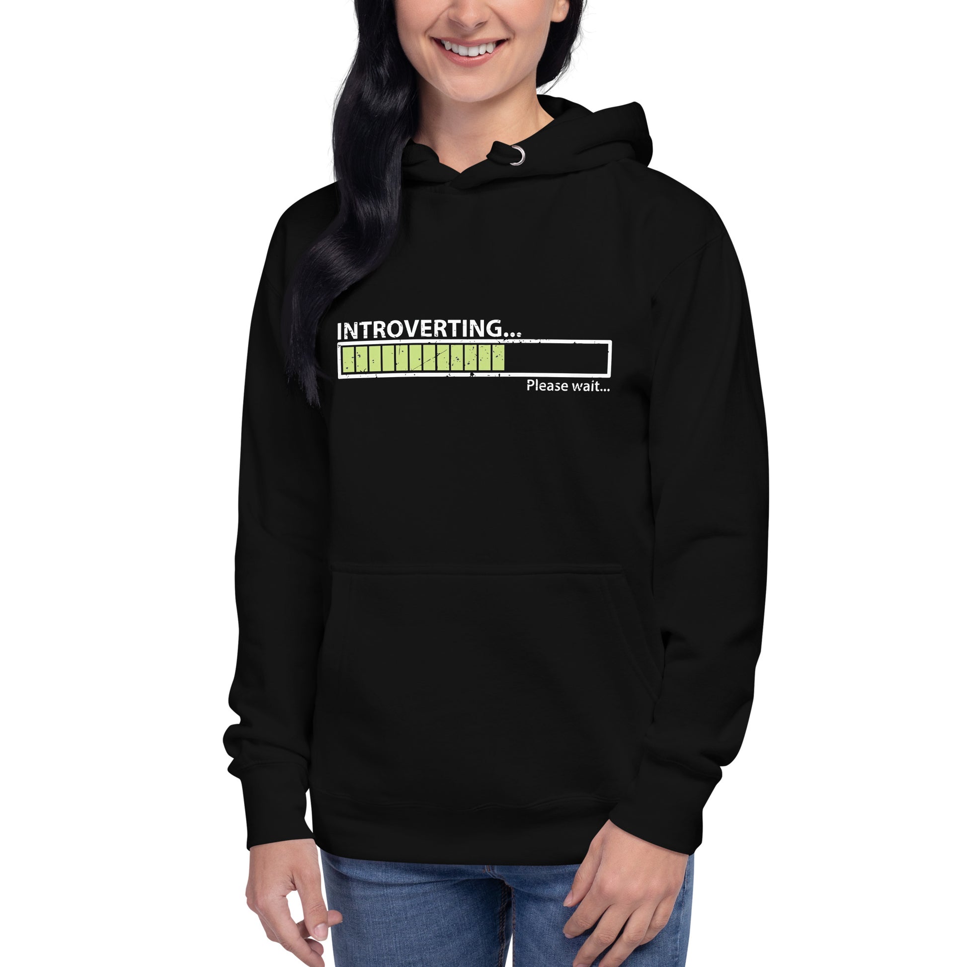 Hoodie Introvertido, Disponible en la mejor tienda online para comprar tu merch favorita, la mejor Calidad, compra Ahora en Algoritmo! 