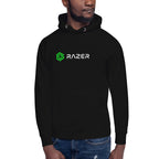 Back view — Razer hoodie unisex