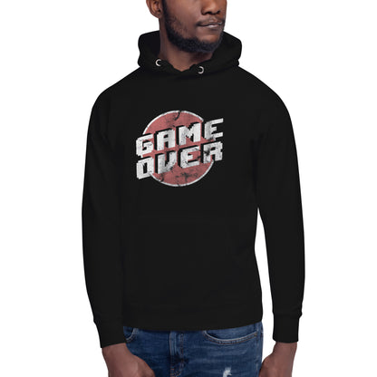 Hoodie Game Over Vintage , Disponible en la mejor tienda online para comprar tu merch favorita, la mejor Calidad, compra Ahora en Algoritmo! 