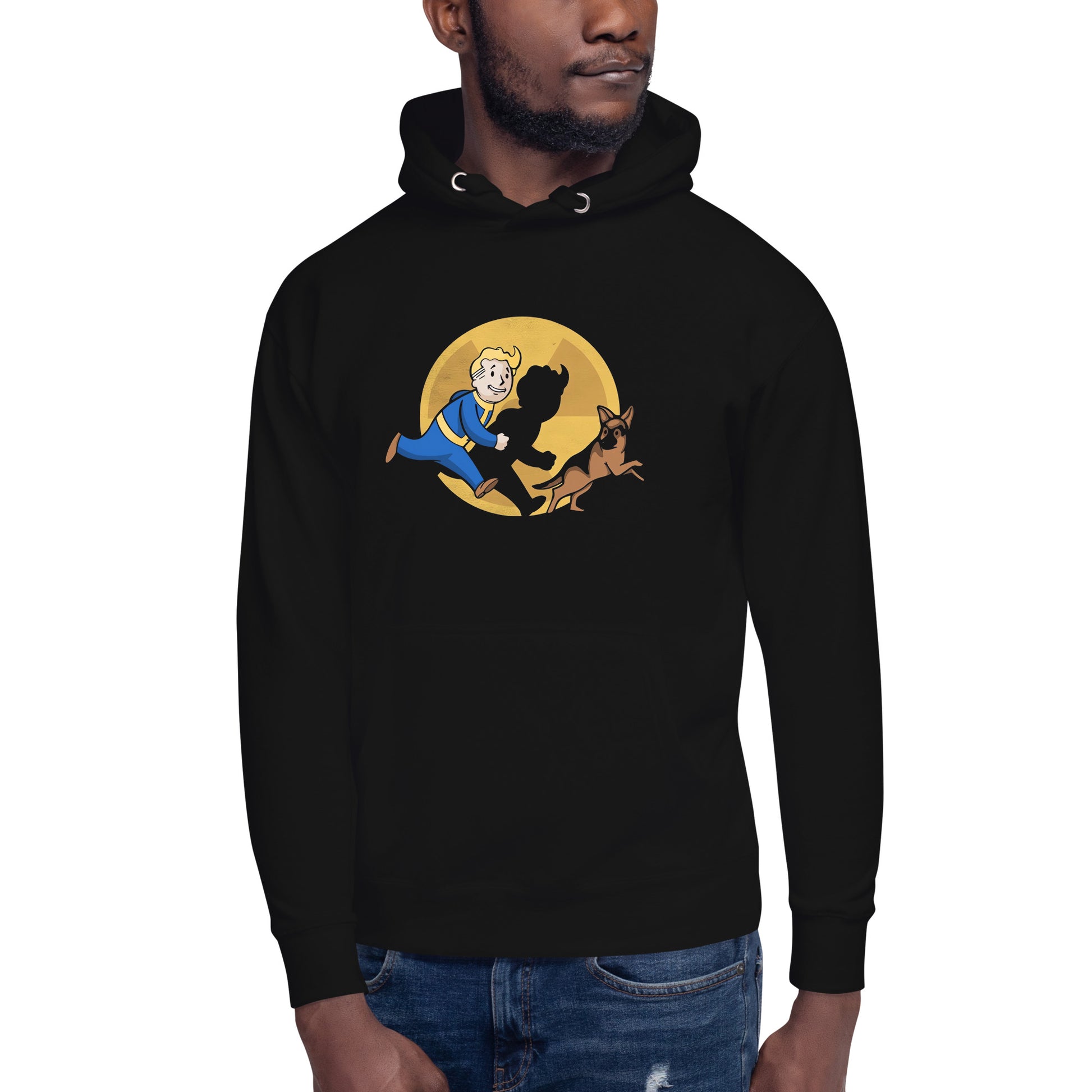 Hoodie Las aventuras de Vault Boy , Disponible en la mejor tienda online para comprar tu merch favorita, la mejor Calidad, compra Ahora en Algoritmo!