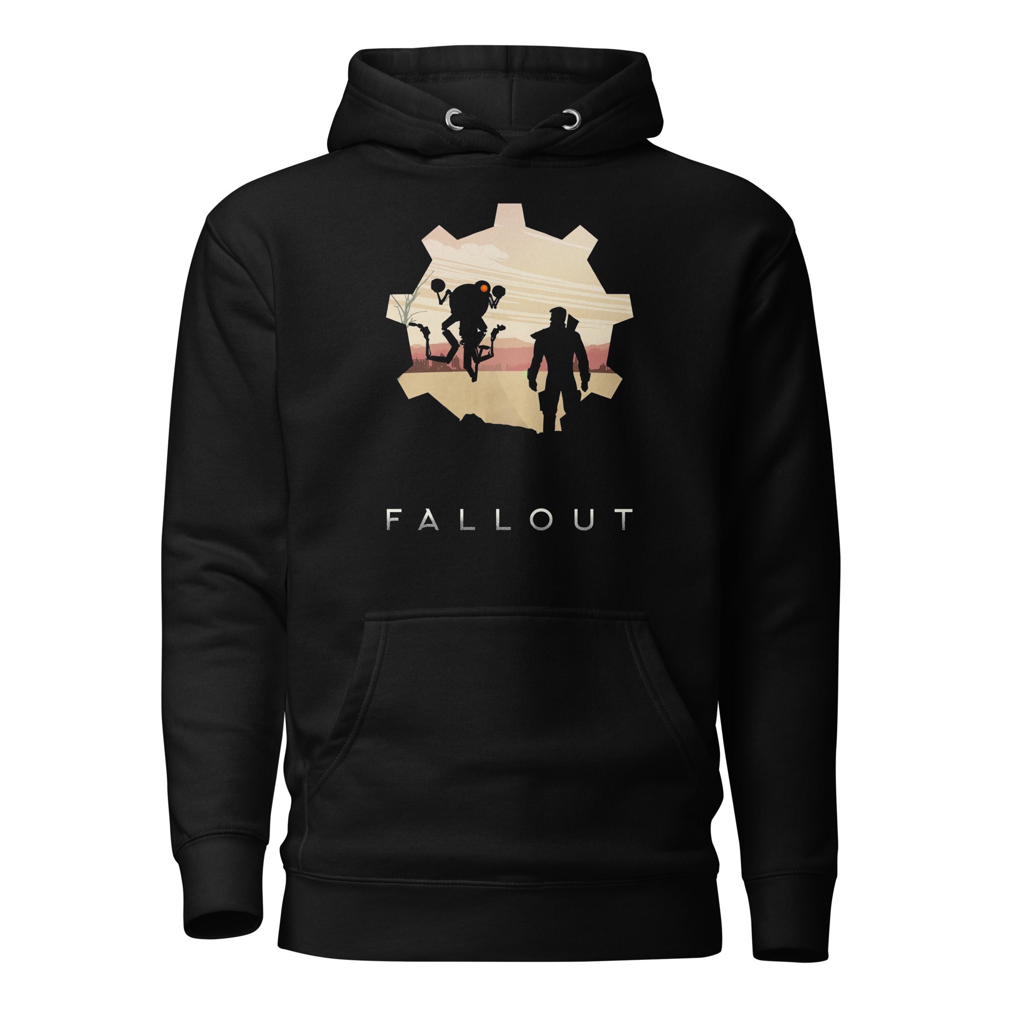 Vista frontal — Hoodie Fallout Vault-Tec wasteland