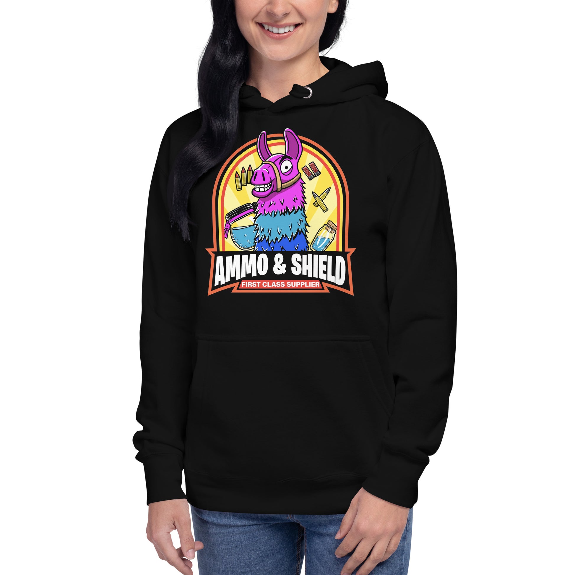 Hoodie Ammo & Shield, Disponible en la mejor tienda online para comprar tus artículos favoritos, la mejor Calidad, compra Ahora en Algoritmo! 