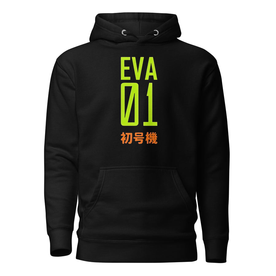 Vista frontal — Hoodie EVA-01 Neon Genesis Evangelion