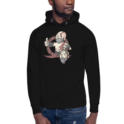 Hoodie Kratos and Mimir, Disponible en la mejor tienda online para comprar tus artículos favoritos, la mejor Calidad, compra Ahora en Algoritmo! 