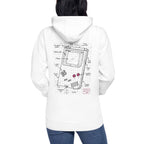 Hoodie Gameboy Blueprint Nintendo — vista trasera