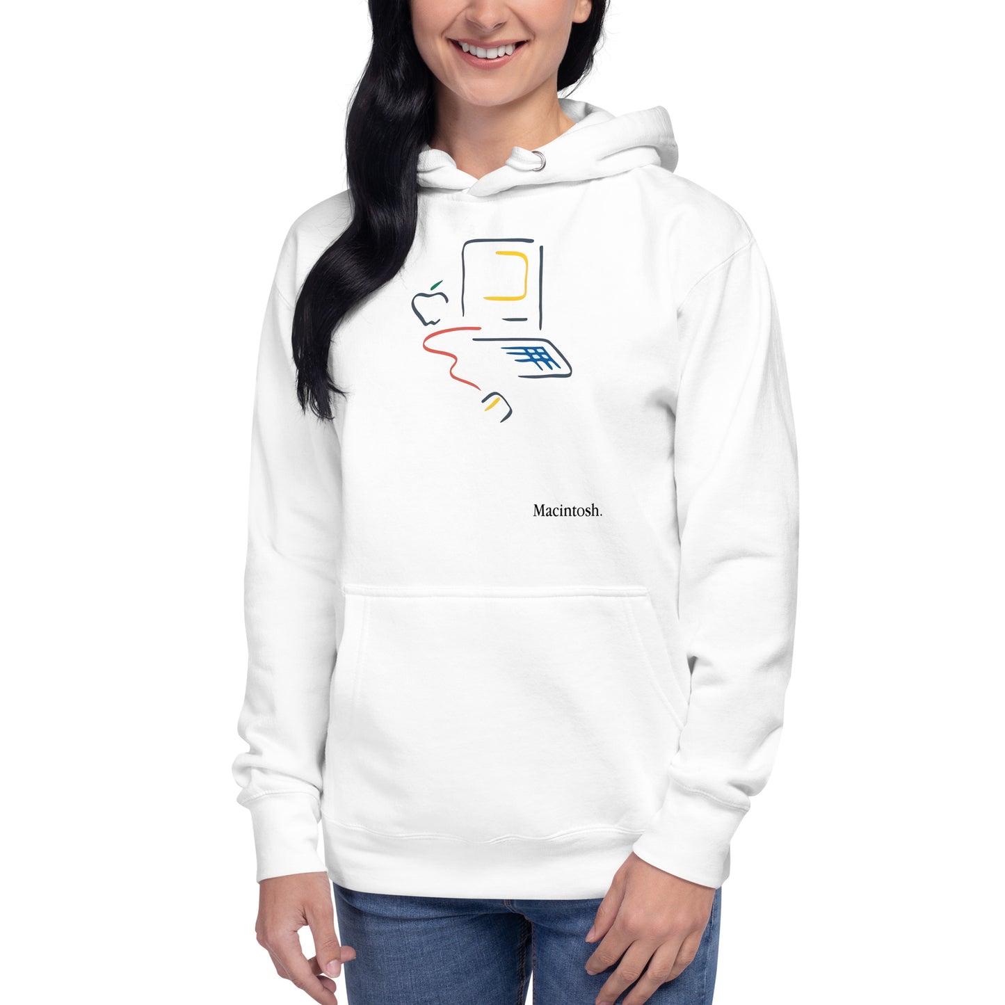 Hoodie Macintosh, Disponible en la mejor tienda online para comprar tu merch favorita, la mejor Calidad, compra Ahora en Algoritmo! 