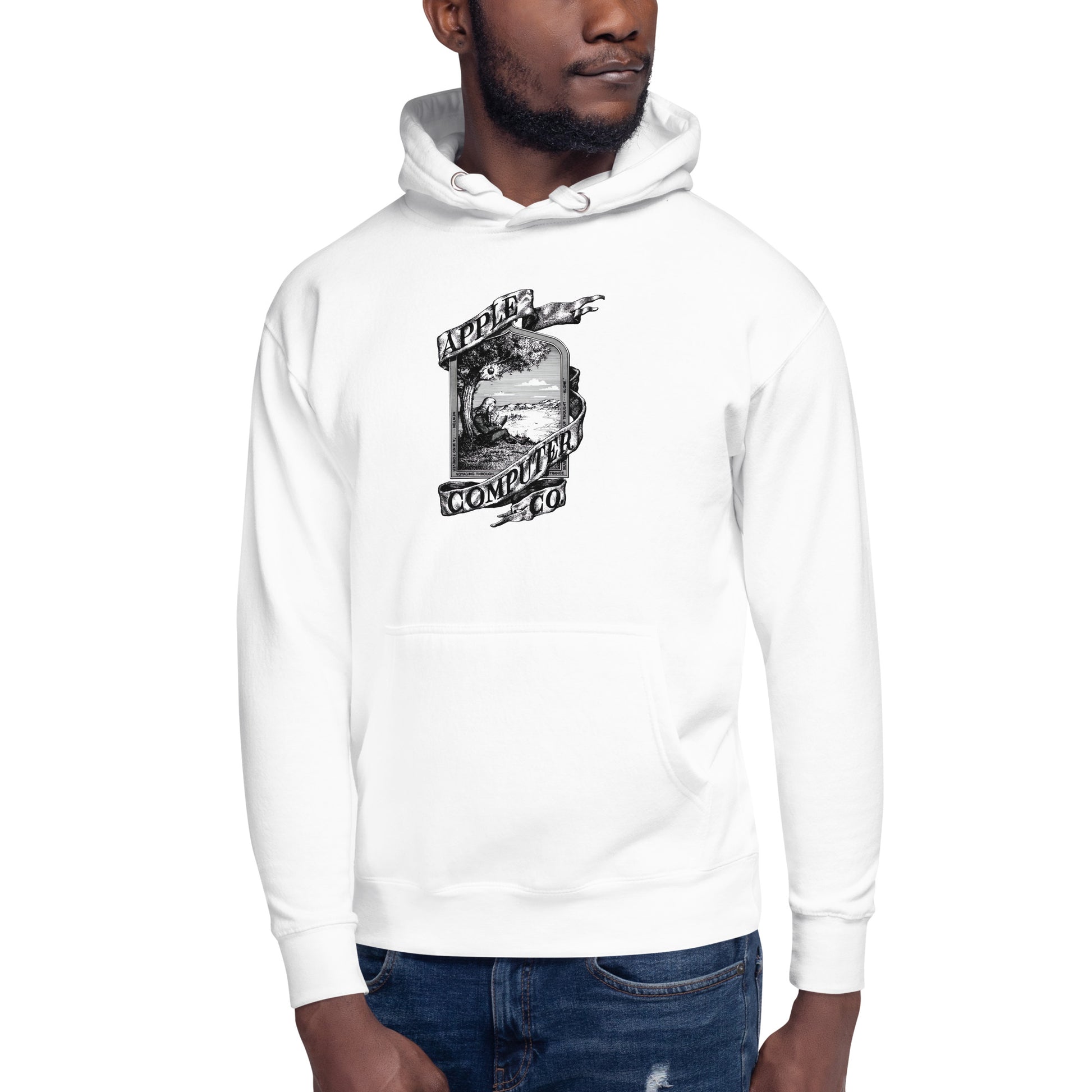 Hoodie First Apple, Disponible en la mejor tienda online para comprar tu merch favorita, la mejor Calidad, compra Ahora en Algoritmo! 