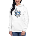 Blue Shells — detalle del estampado