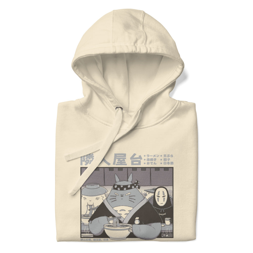 Doblado premium — Chibi Dinner Hoodie Beige