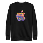 Vue de face — Pull Apple Psicodélich tech parody