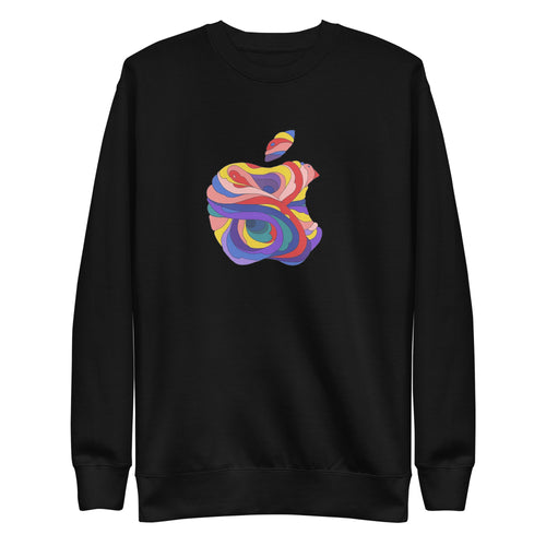 Vue de face — Pull Apple Psicodélich tech parody