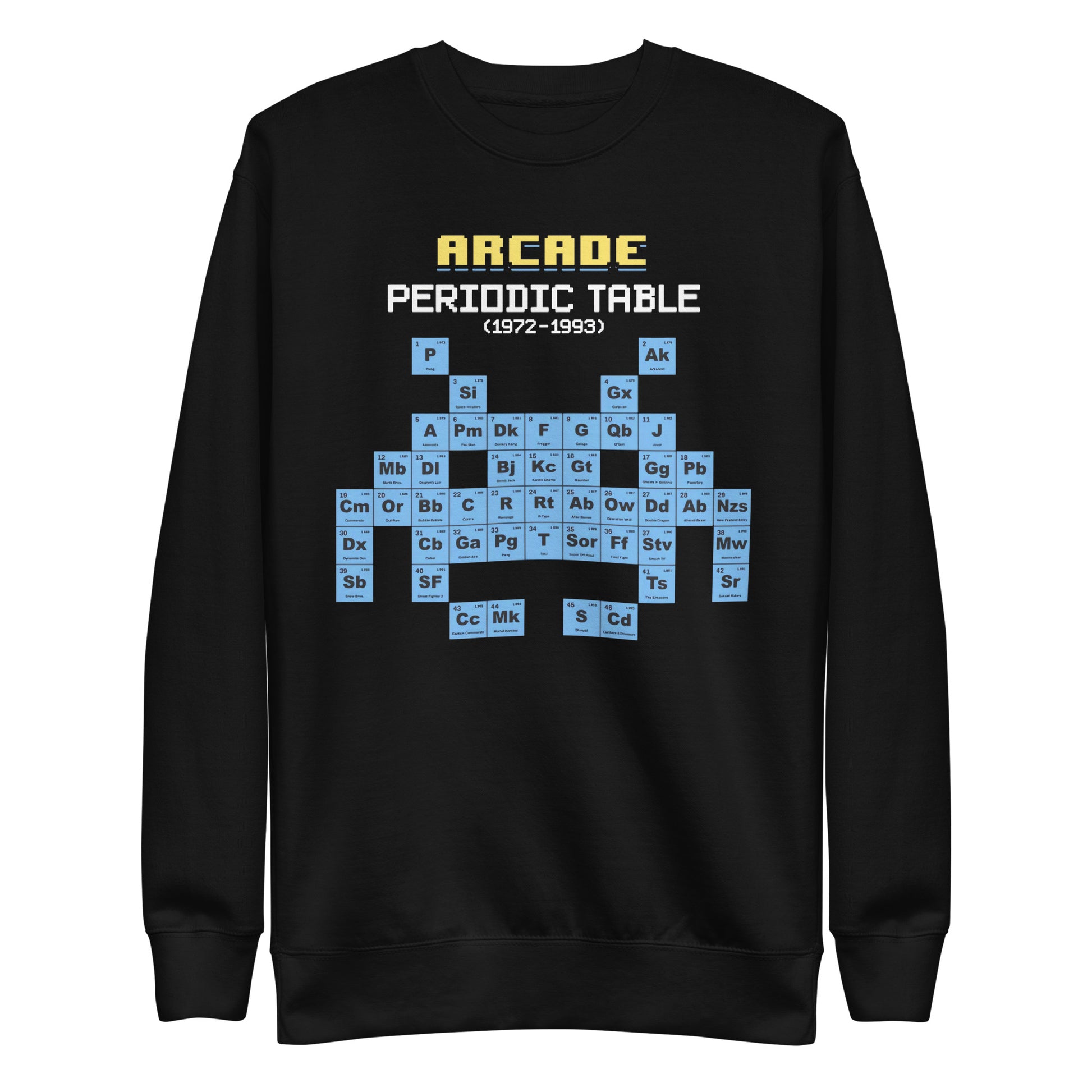 Suéter Arcade Table, Disponible en la mejor tienda online para comprar tu merch favorita, la mejor Calidad, compra Ahora en Algoritmo! 