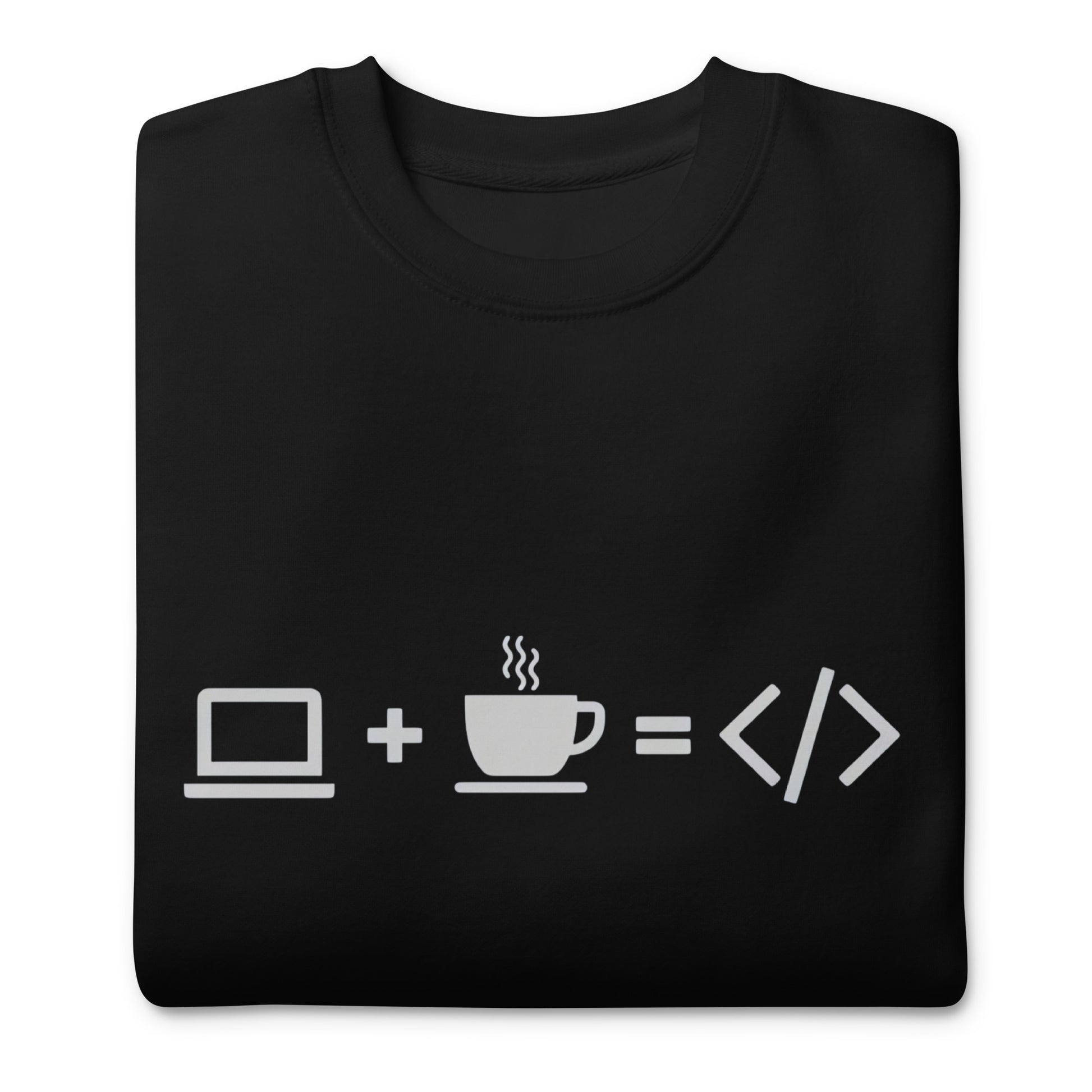 Suéter Coffee HTML, Disponible en la mejor tienda online para comprar tu merch favorita, la mejor Calidad, compra Ahora en Algoritmo! 