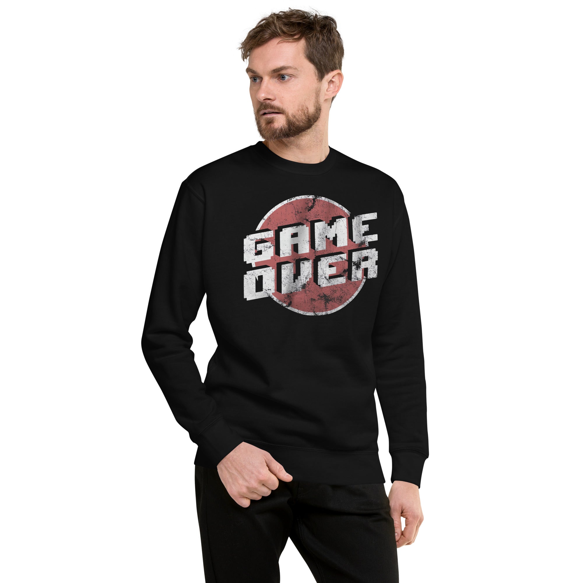 Gamer Over Vintage — detalle del estampado