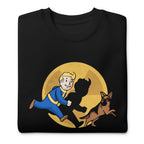 La aventuras de Vault Boy — vista trasera
