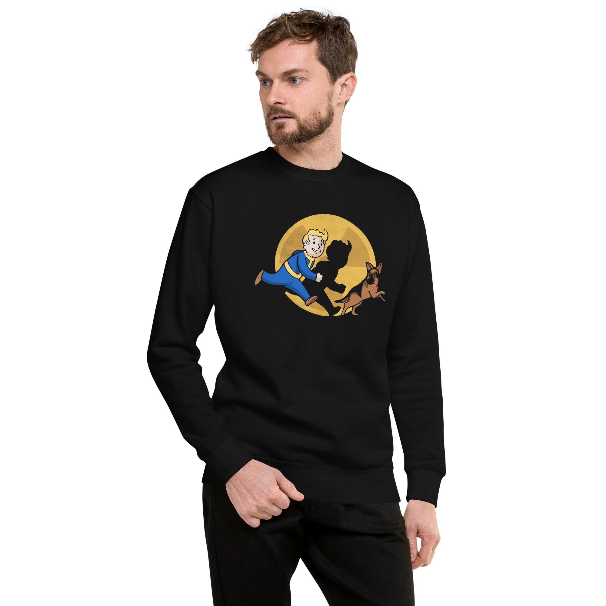 La aventuras de Vault Boy — modelo usando la prenda