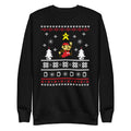 Vista frontal — Suéter Question Block Cheer Mario navideño