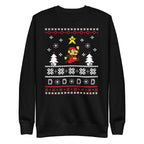 Vista frontal — Suéter Question Block Cheer Mario navideño