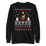 Vista frontal — Suéter Question Block Cheer Mario navideño