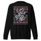 Detalle del print — Sylveon Christmas, algodón 142 g/m²