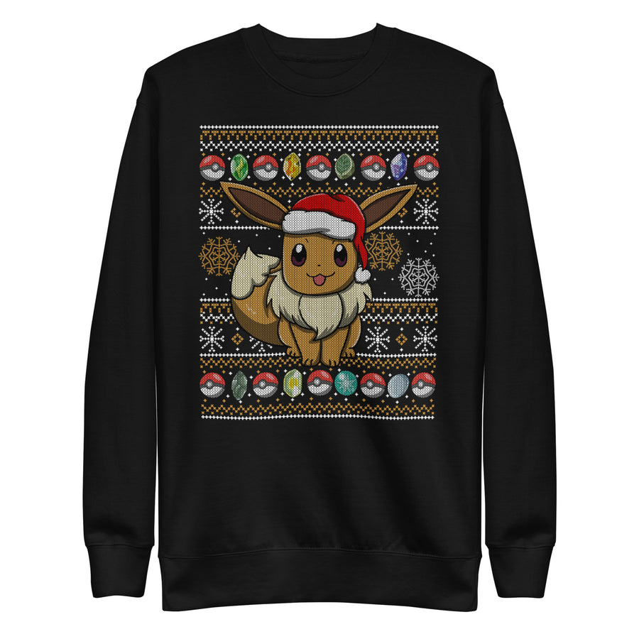 Vista frontal — Suéter Little Eevee Christmas Pokémon