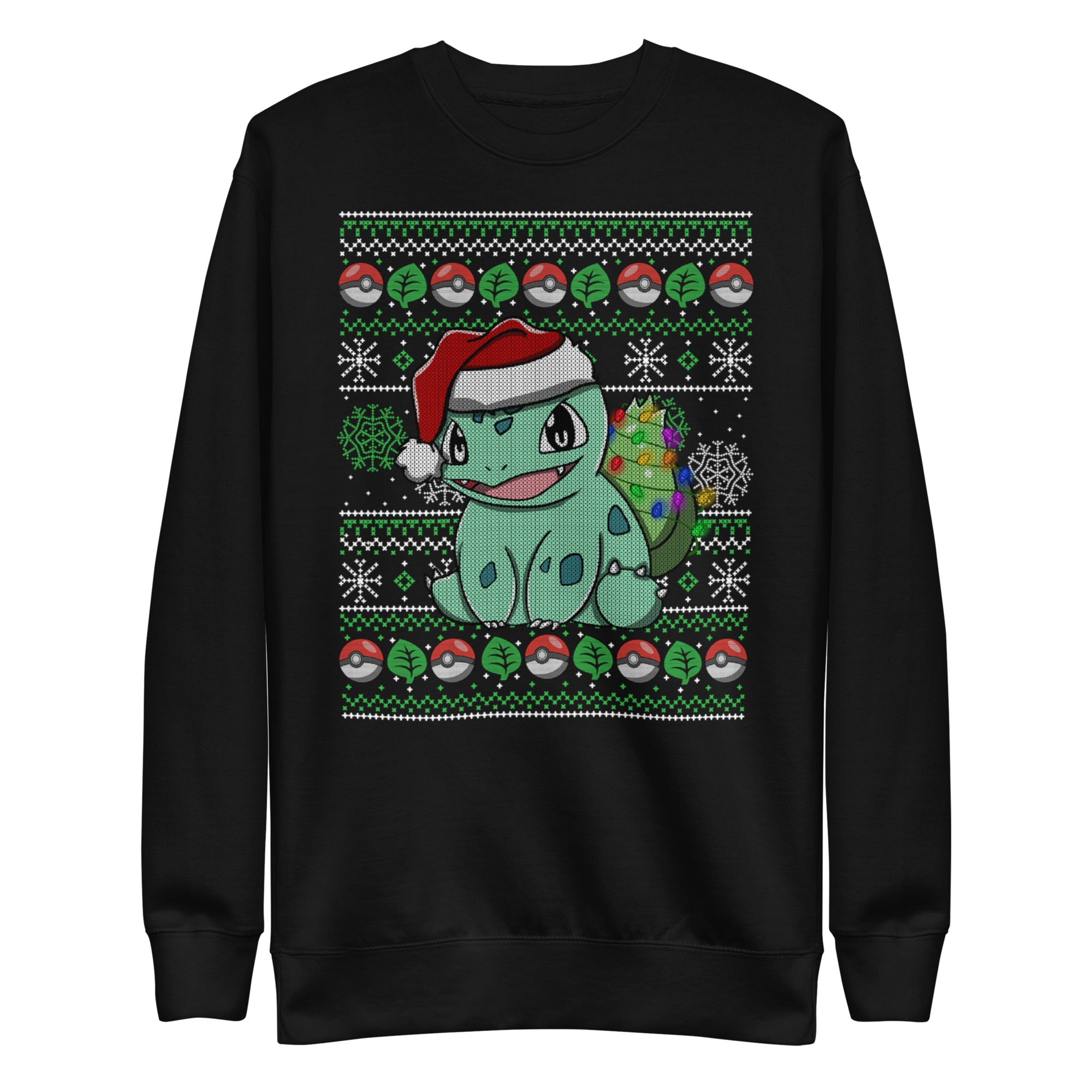 Vista frontal — Suéter Bulbasaur Navideño Pokémon