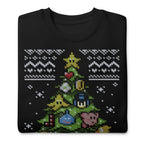 Detalle del print — Christmas Game retro, algodón 142 g/m²