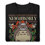 Detalle del print — Totoro Christmas, algodón 142 g/m²