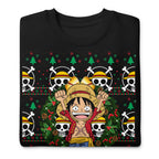 Détail du print — One Piece Christmas, coton 142 g/m²