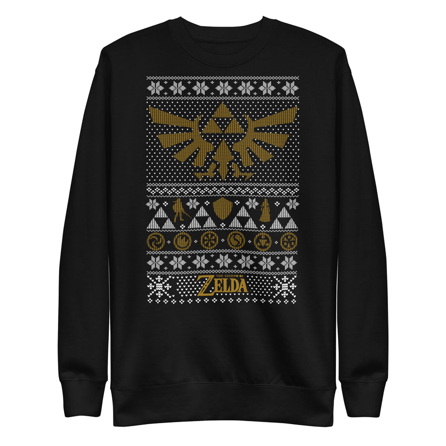 Vista frontal — Suéter Triforce of Cheer Zelda navideño