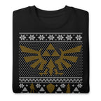 Detalle del print — Triforce of Cheer, algodón 142 g/m²