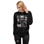 Retro Tech Legacy — detalle del estampado