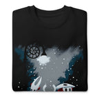 Detalle del print — Hollow Snow, algodón 142 g/m²