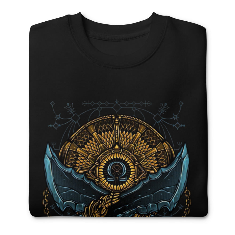 Sueter God Of War Blades Of Chaos - Doblado