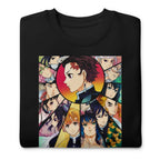 Sueter Demon Slayer Characters Circle - Doblado