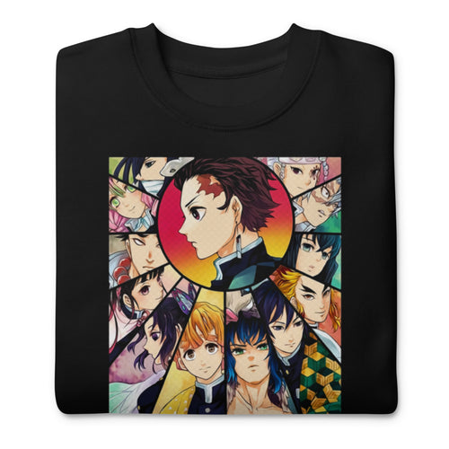 Sueter Demon Slayer Characters Circle - Doblado