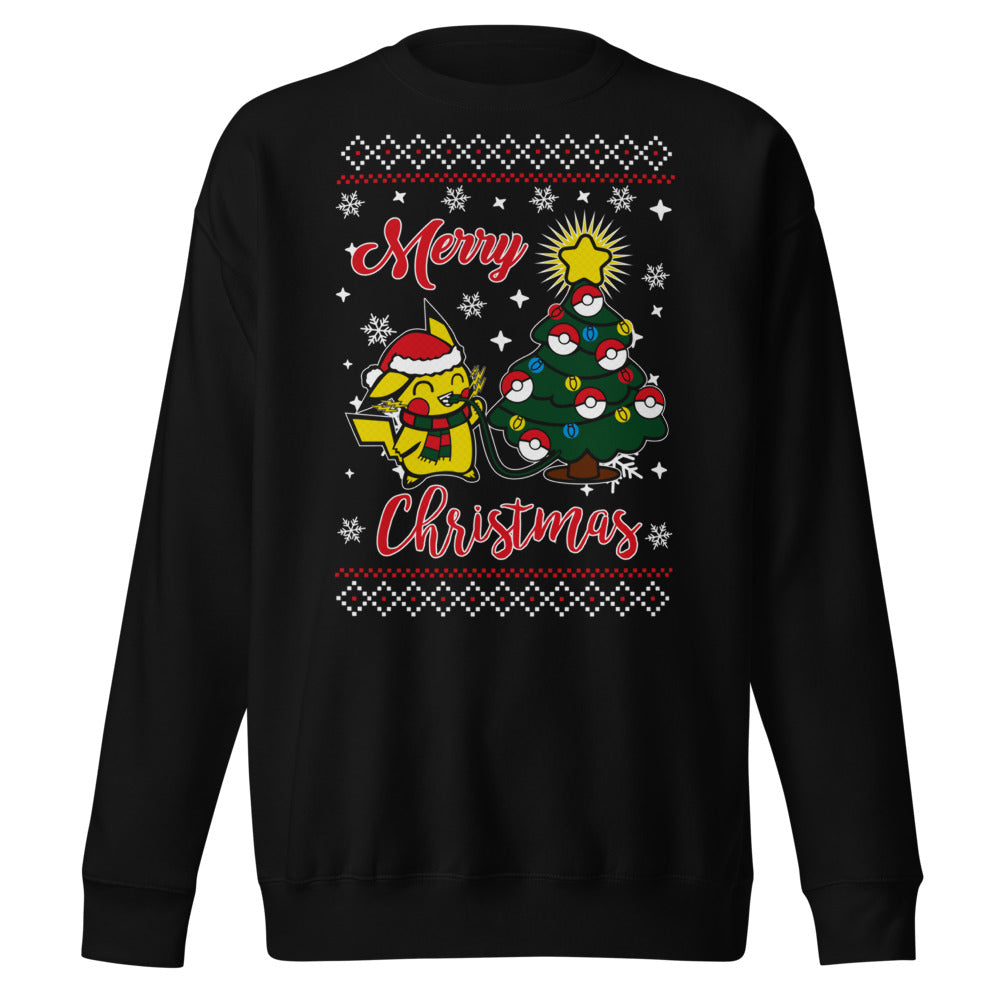 Sueter Pikachu Merry Christmas - Frente