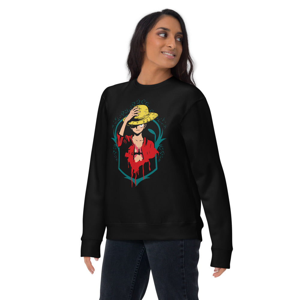 Sueter One Piece Luffy Red Portrait - Lifestyle mujer