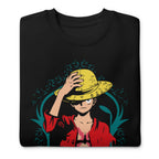 Sueter One Piece Luffy Red Portrait - Doblado