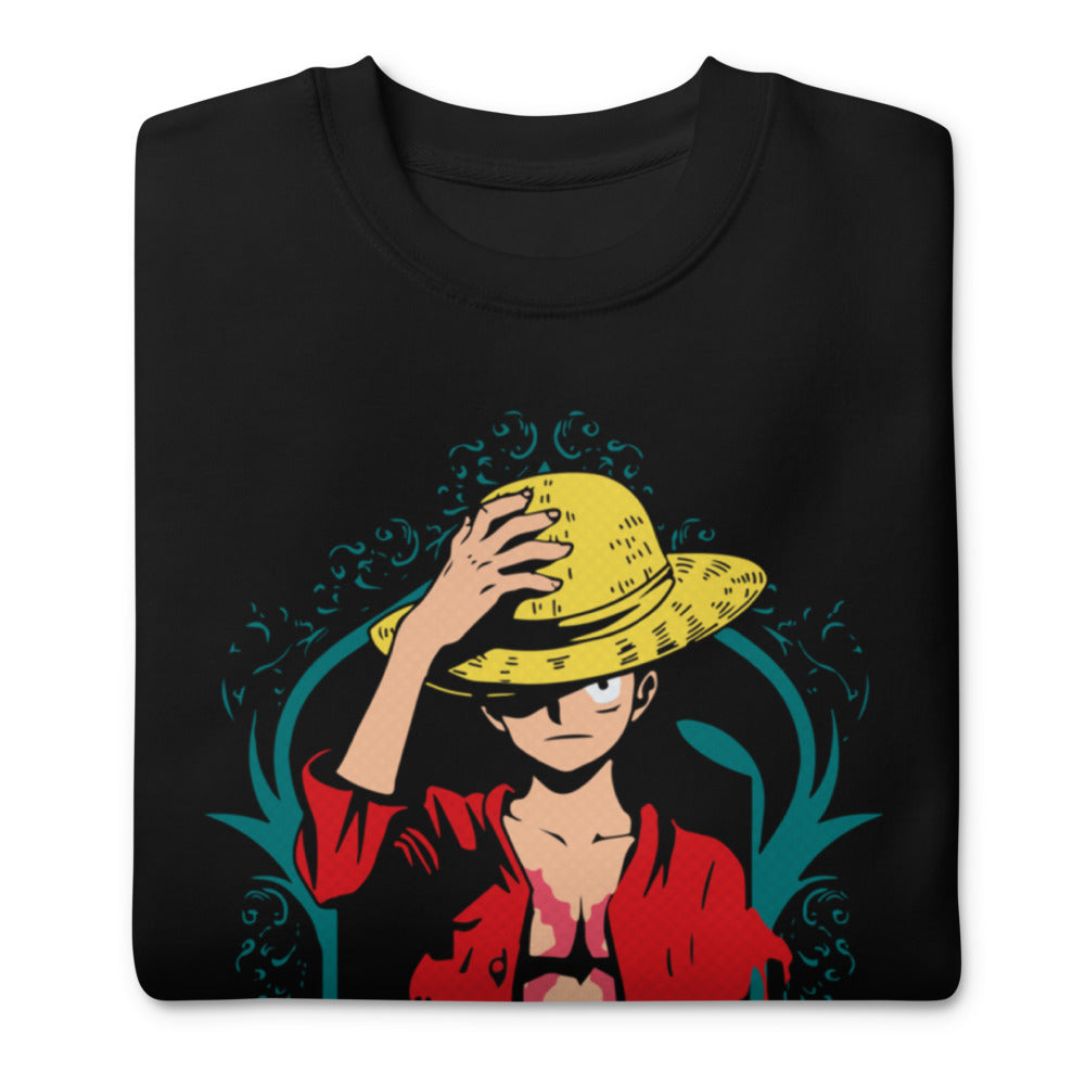 Sueter One Piece Luffy Red Portrait - Doblado