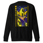 Sueter Saint Seiya Scorpio Milo Banner negro vista frontal
