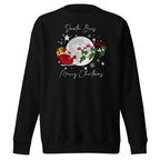 Sueter Super Mario Santa Bros Christmas negro vista frontal